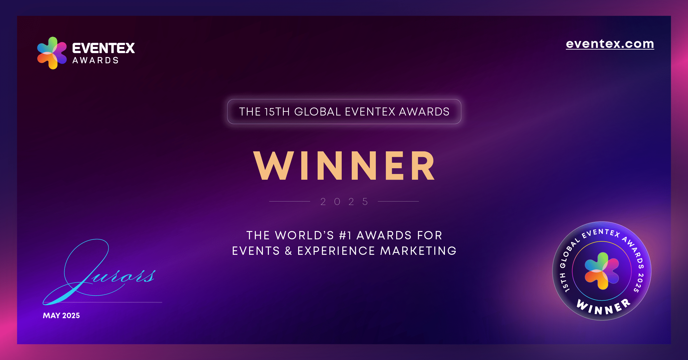 m2c | WE'VE WON GOLD AT THE EVENTEX AWARDS!